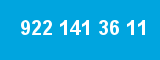 922 141 36 11